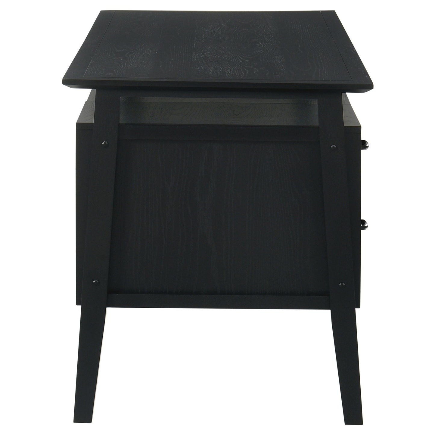 Goodson 64-inch 4-Drawer Double Pedestal Computer Desk Black