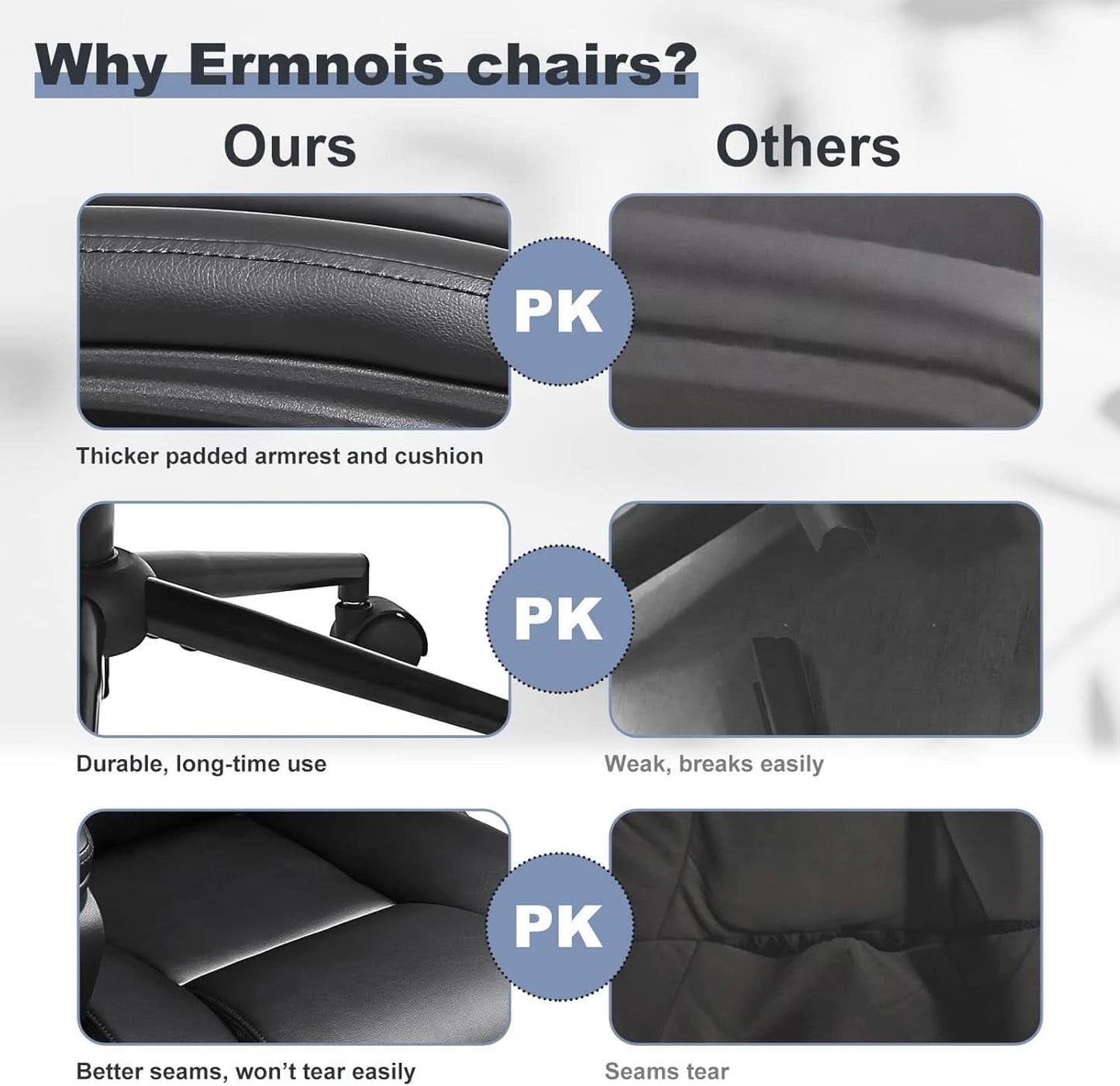 Black Ergonomic Office Chair With Adjustable Lumbar Support