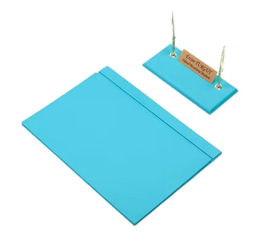 MOOG Leather Desk Set - Green- 2 PCS