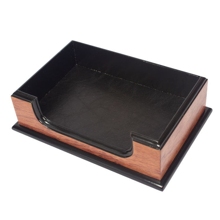 MOOG Prestige  Personalized Wooden Brown Desk Set - 8 PCS