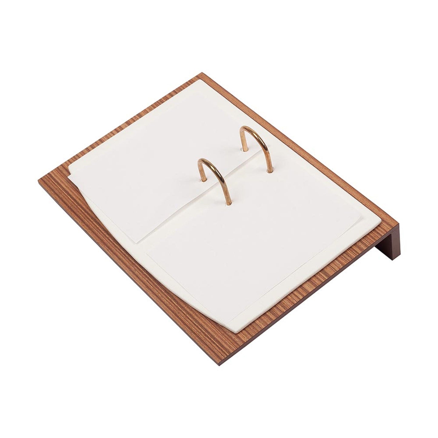 MOOG Star Leather Desk Set -Walnut Wood Combination - Black -11 PCS